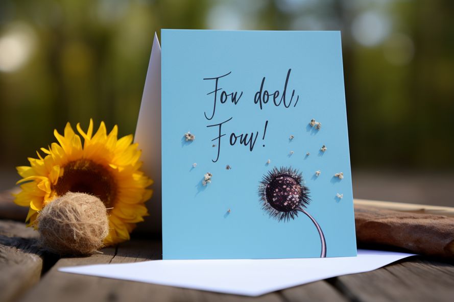 Farewell card filled with funny messages