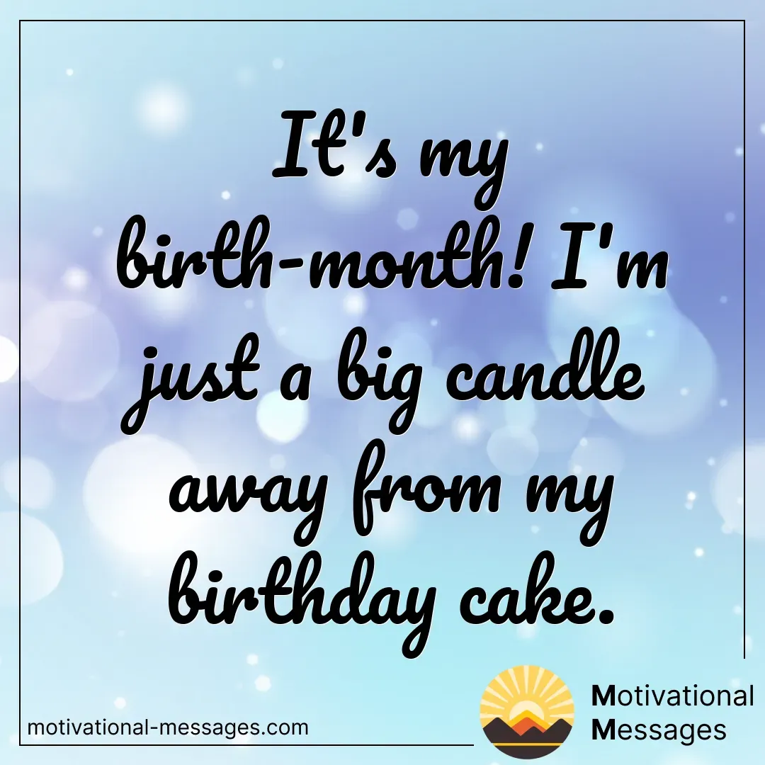 Birth Month Candle Card