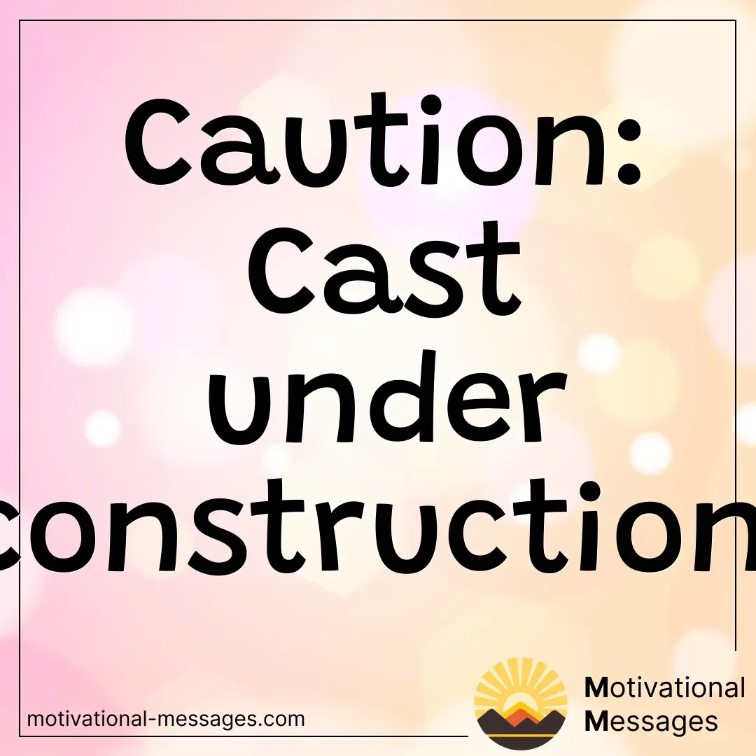 Caution Construction Card