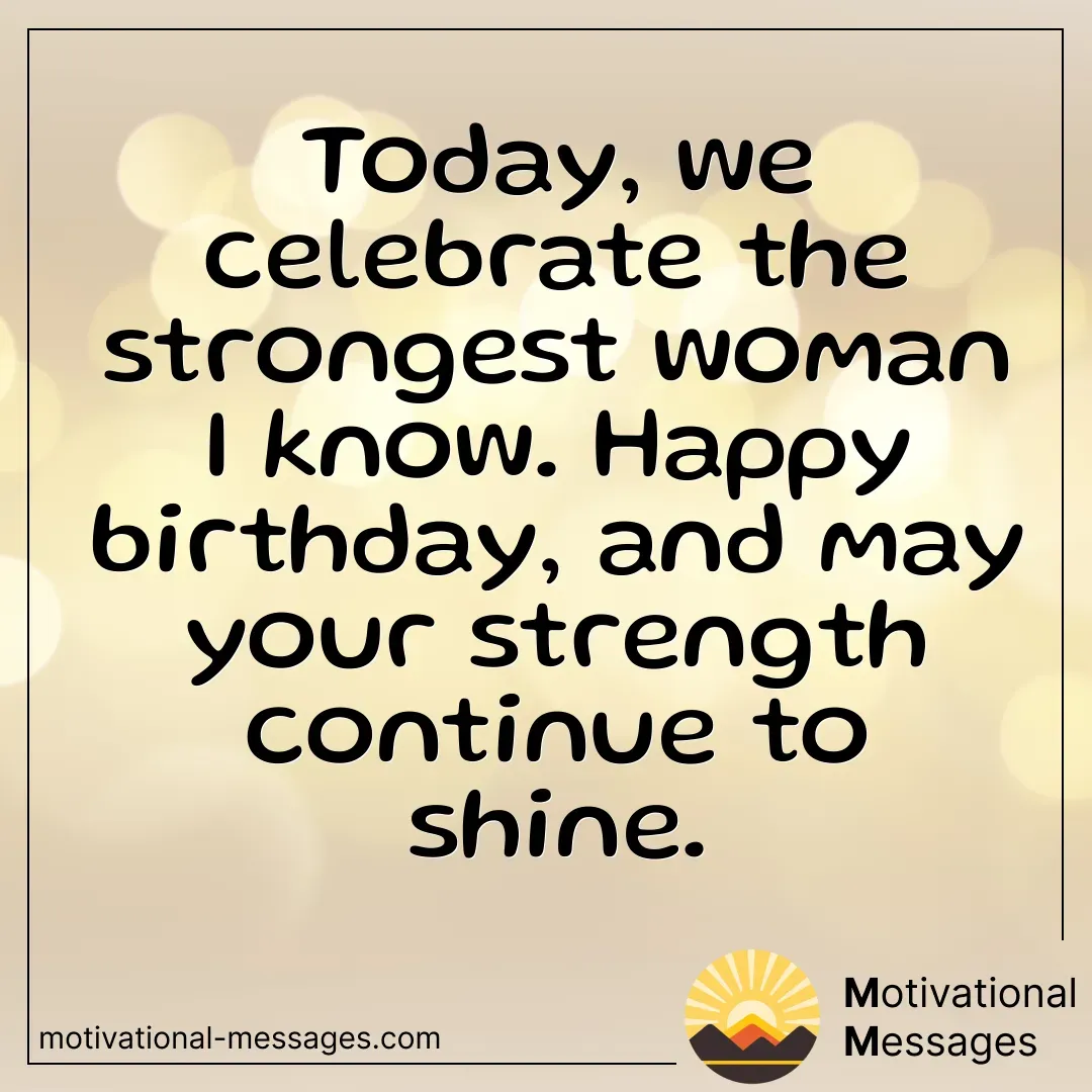 Celebrate Strongest Woman Card