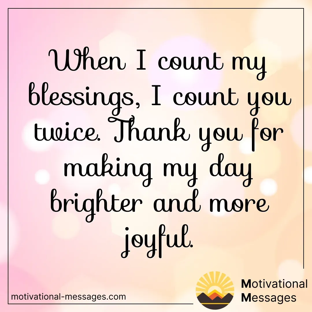 Count Blessings Thank You Card