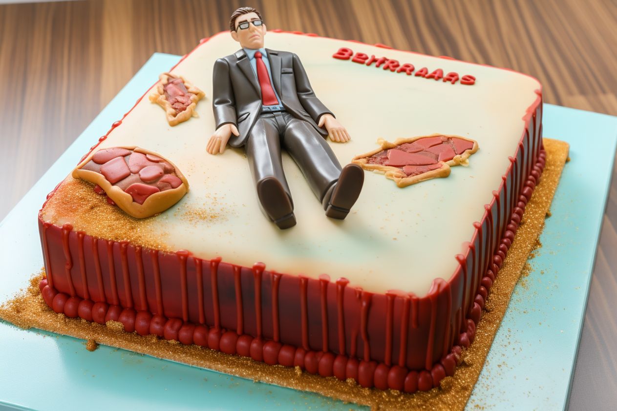 Farewell cake for boss