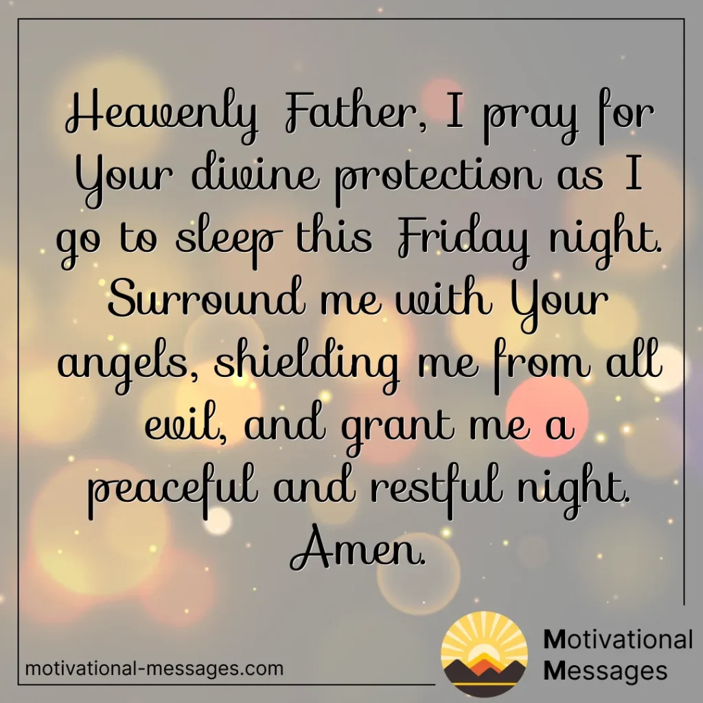 friday night protect prayer