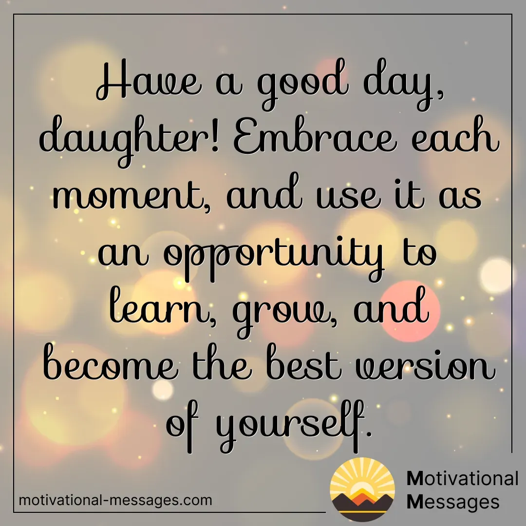 Good Day Daughter Card