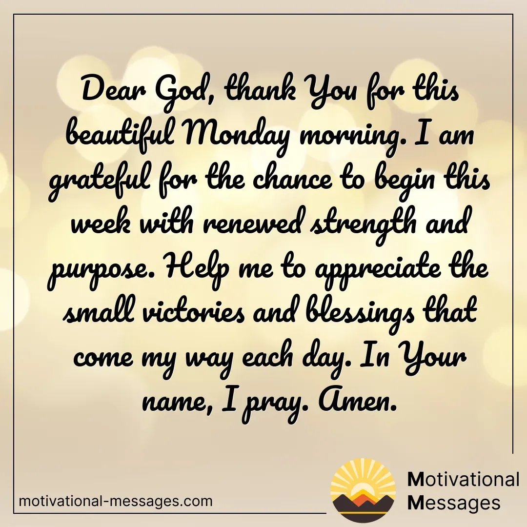 Grateful Monday Morning Blessing Card