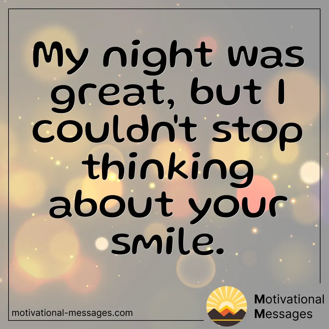 Great Night and Smile Card