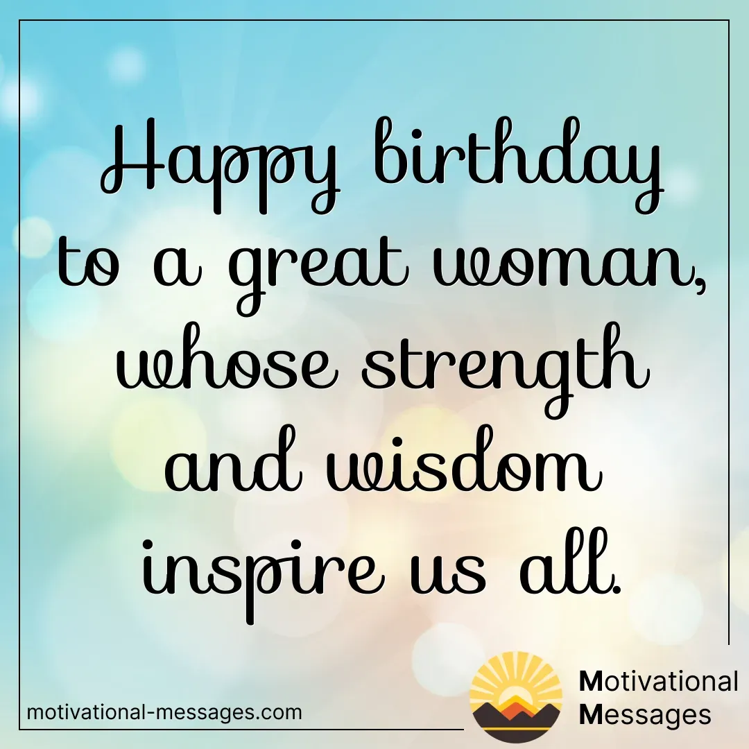 Happy Birthday Great Woman Card
