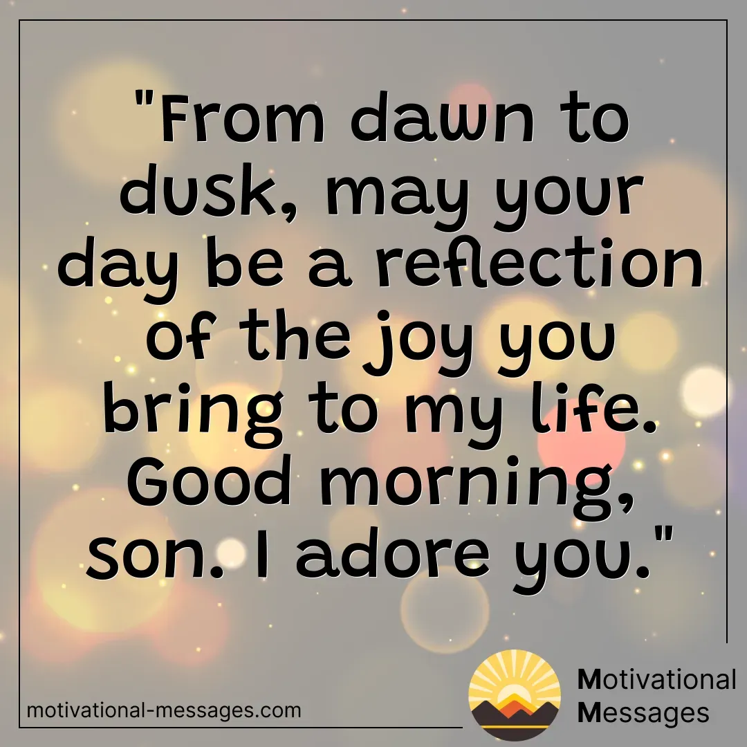 Joy and Reflection Blessing Card for Son