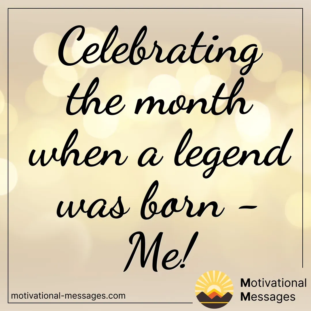 Legend Born Month Card