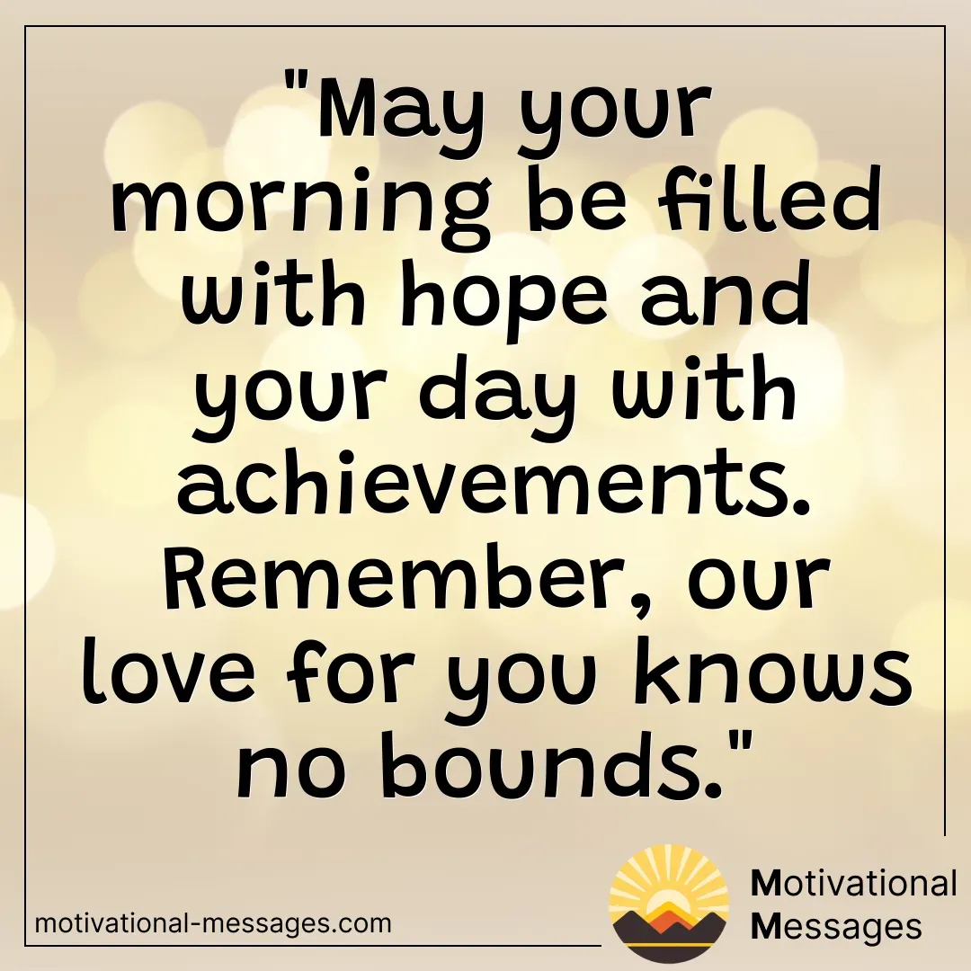 Morning Hope and Achievements Card
