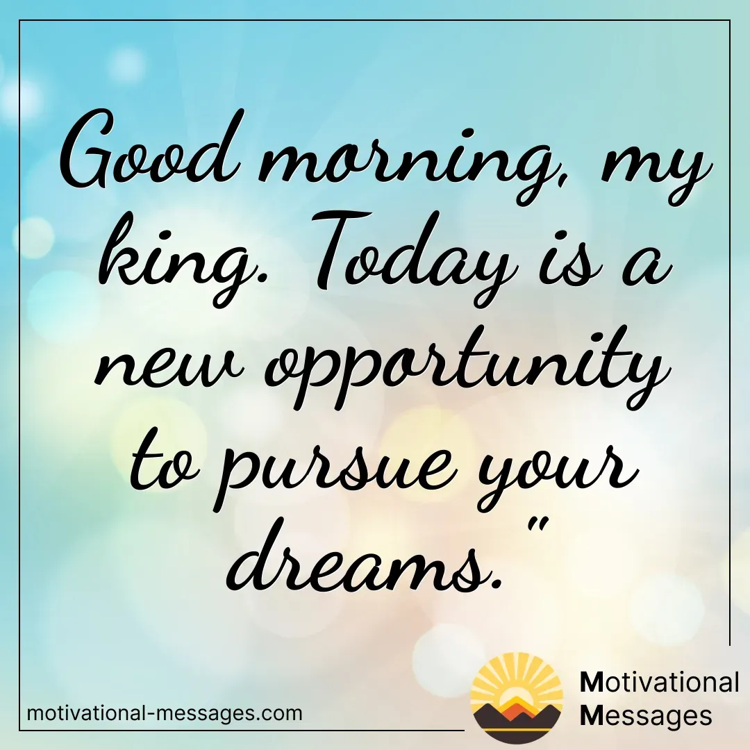 Morning King Dreams Card