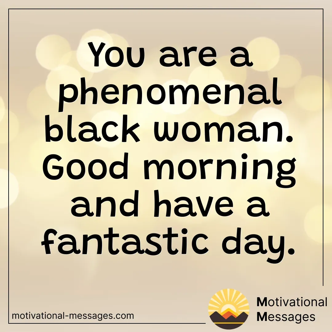 Phenomenal Black Woman quote card