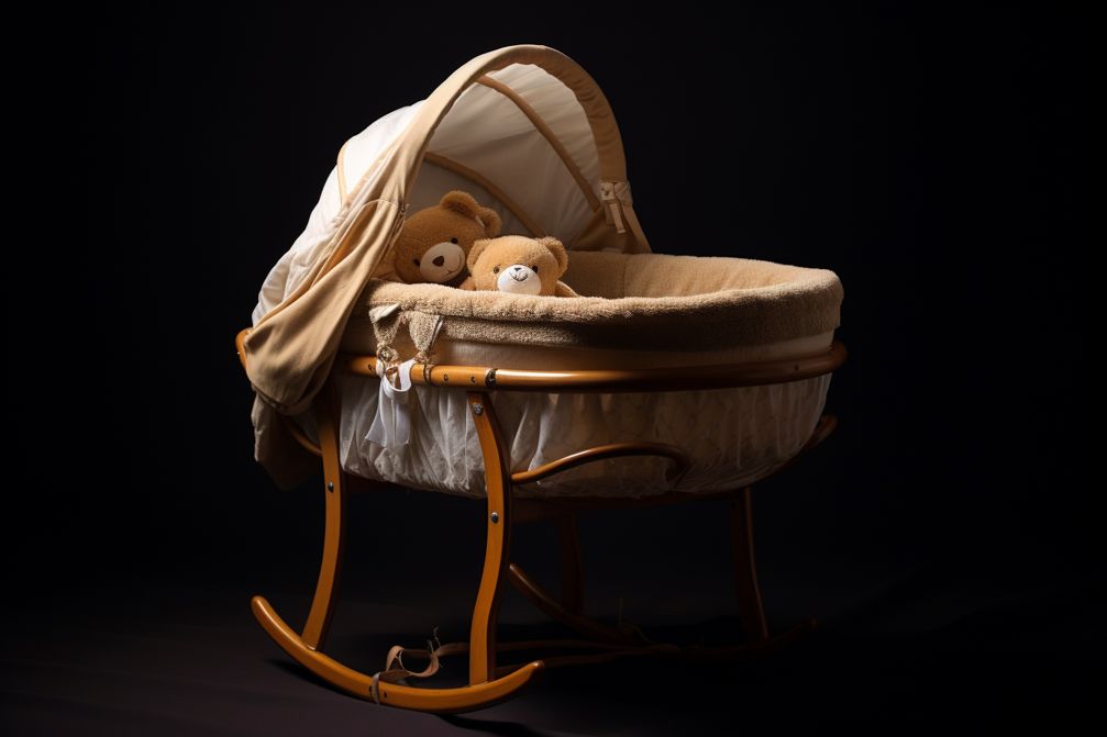 Photo of a baby's empty cradle