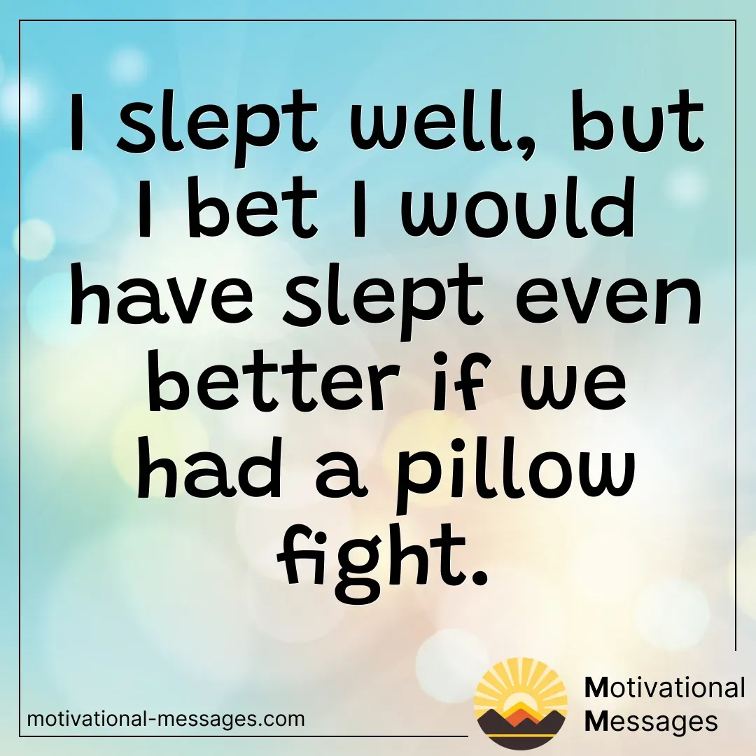 Pillow Fight Sleep Card