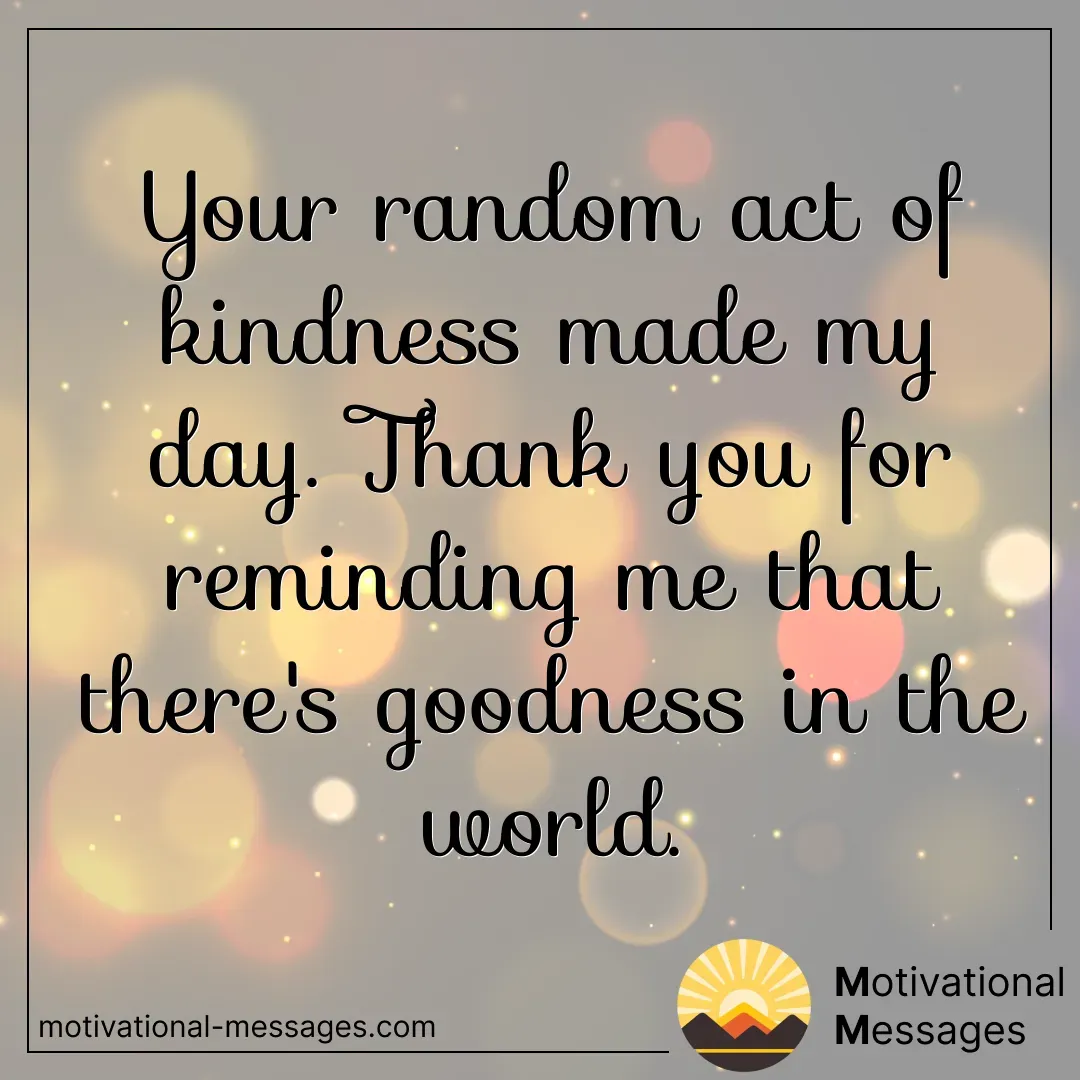 Random Act of Kindness and Goodness Card