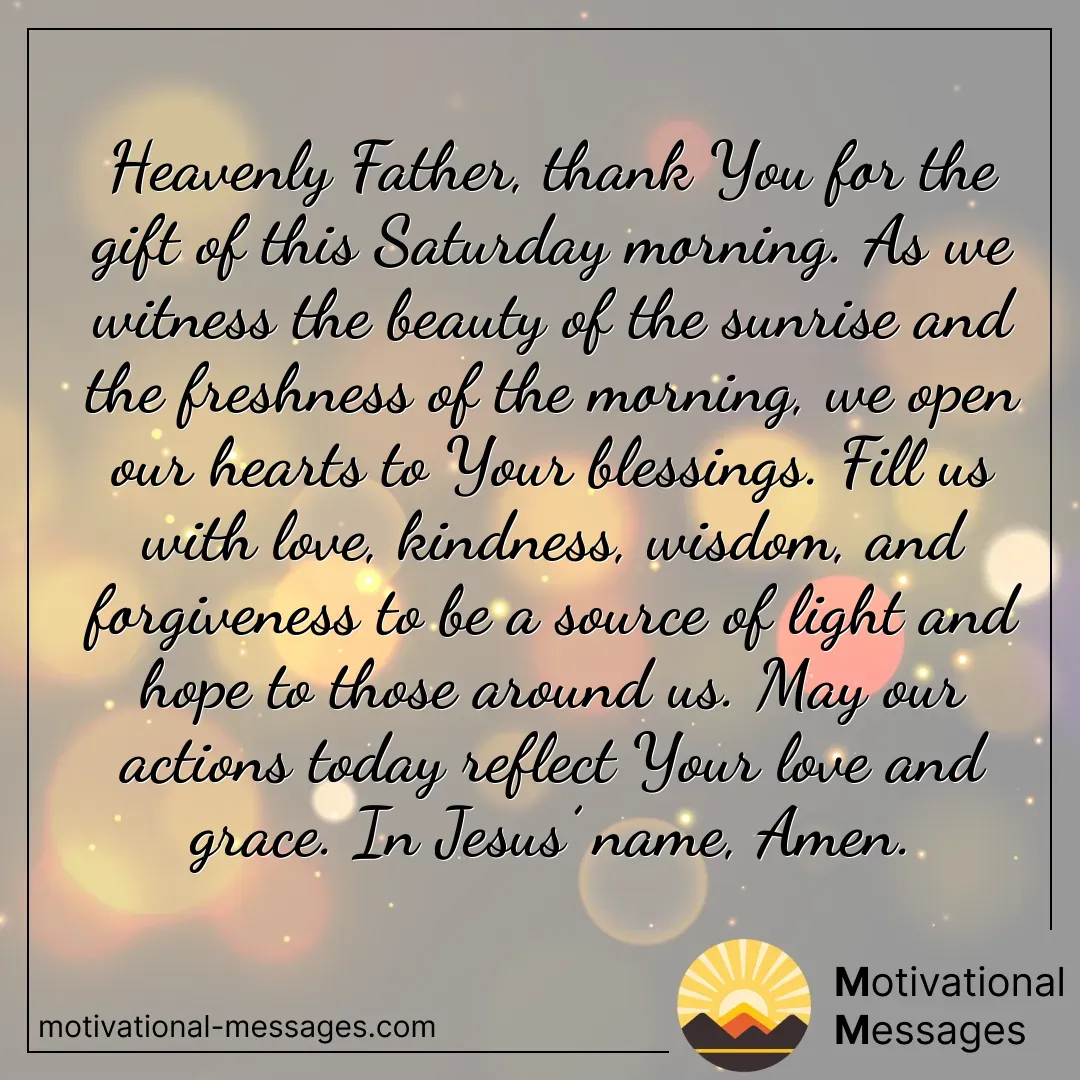 Saturday Morning Blessings Card