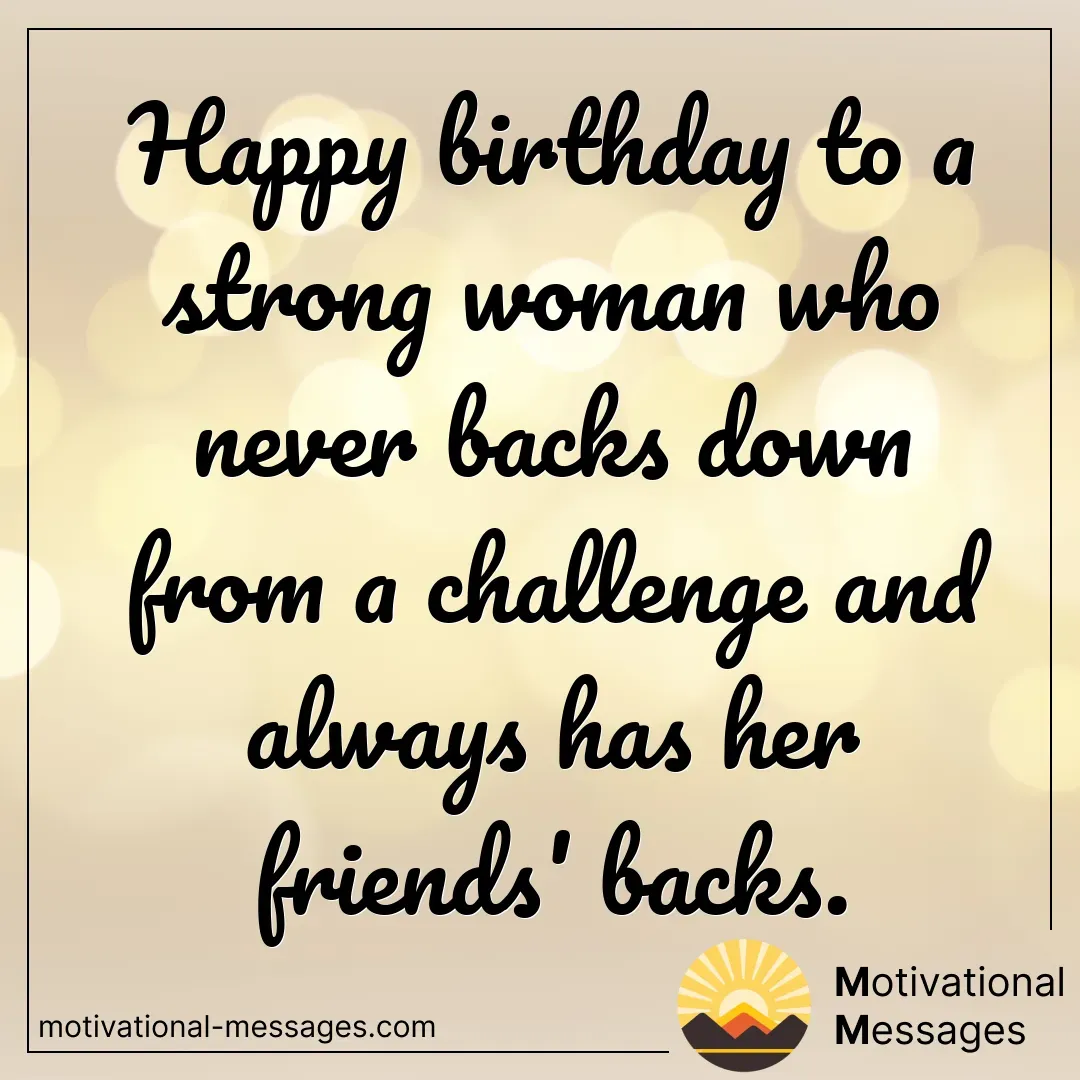 Happy Birthday to a Strong Woman Card