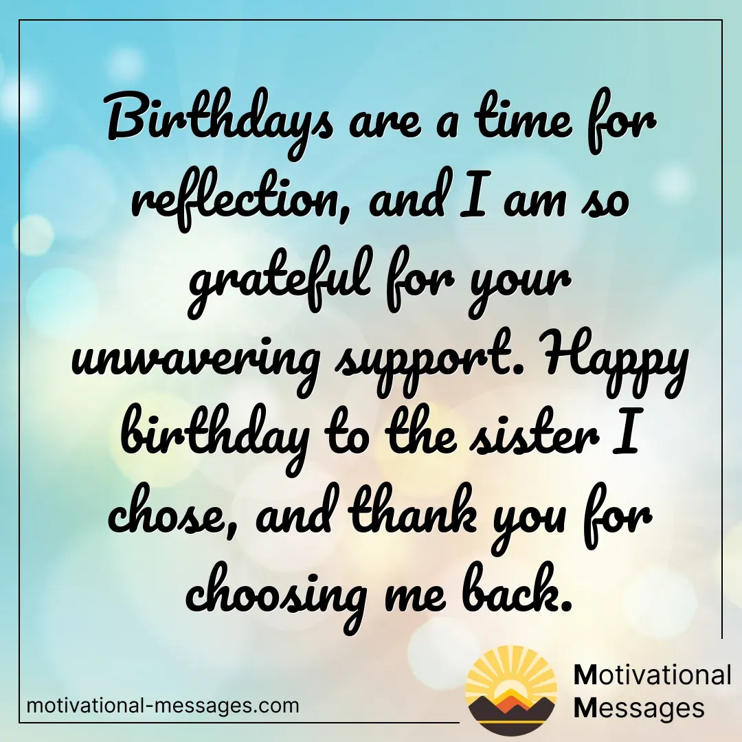 Birthday Reflection and Support Card