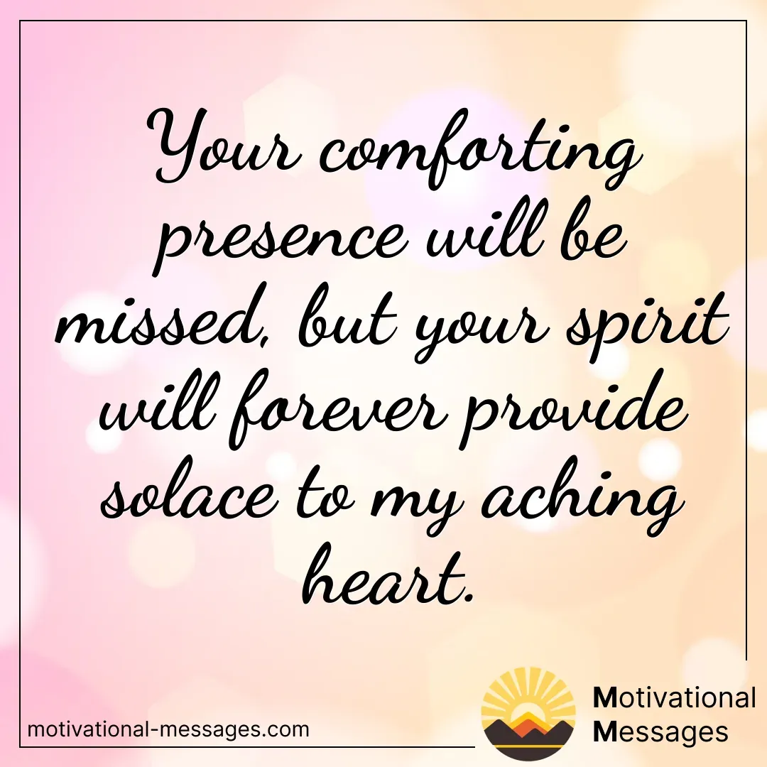 Comforting Presence Solace Card