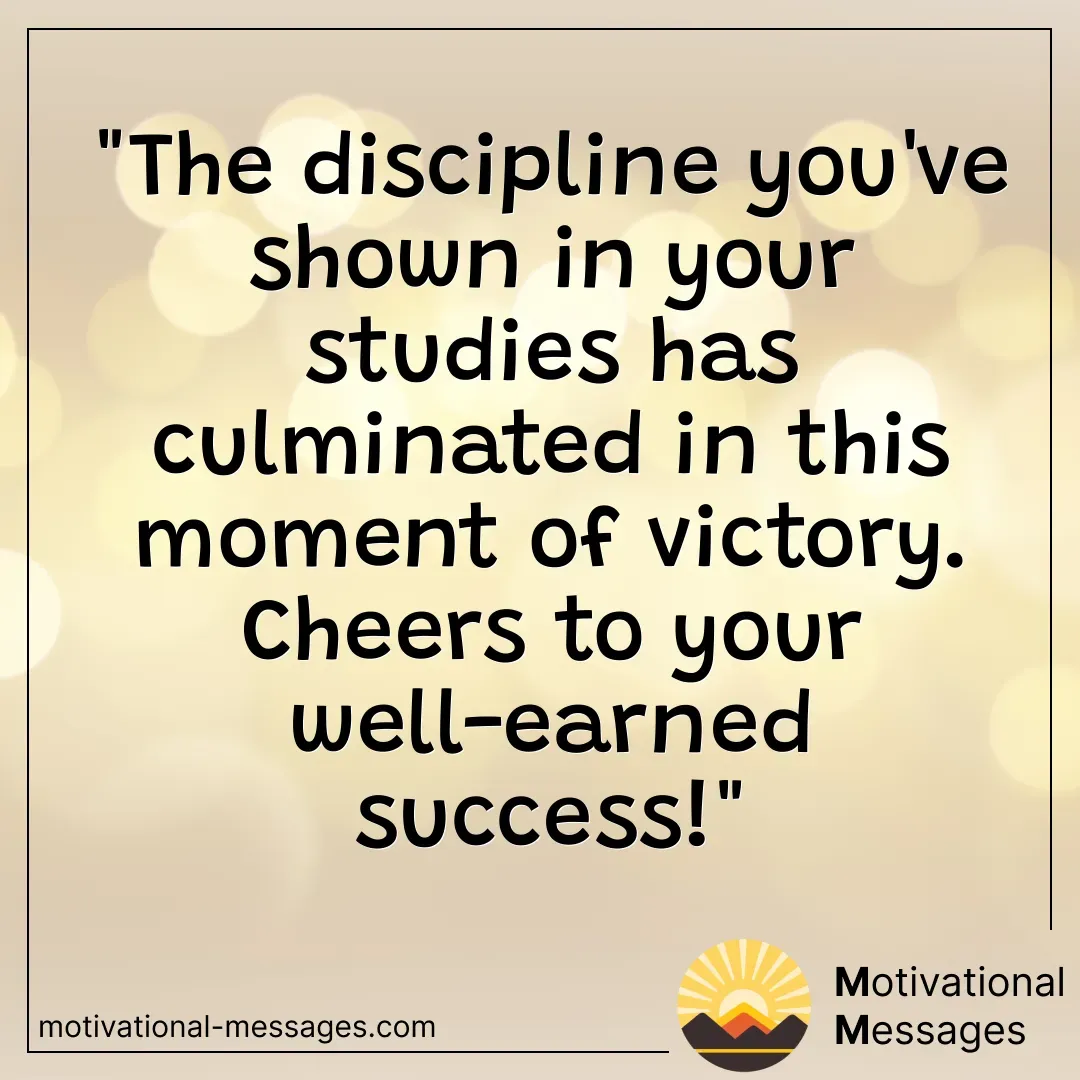 Discipline Studies Victory Card