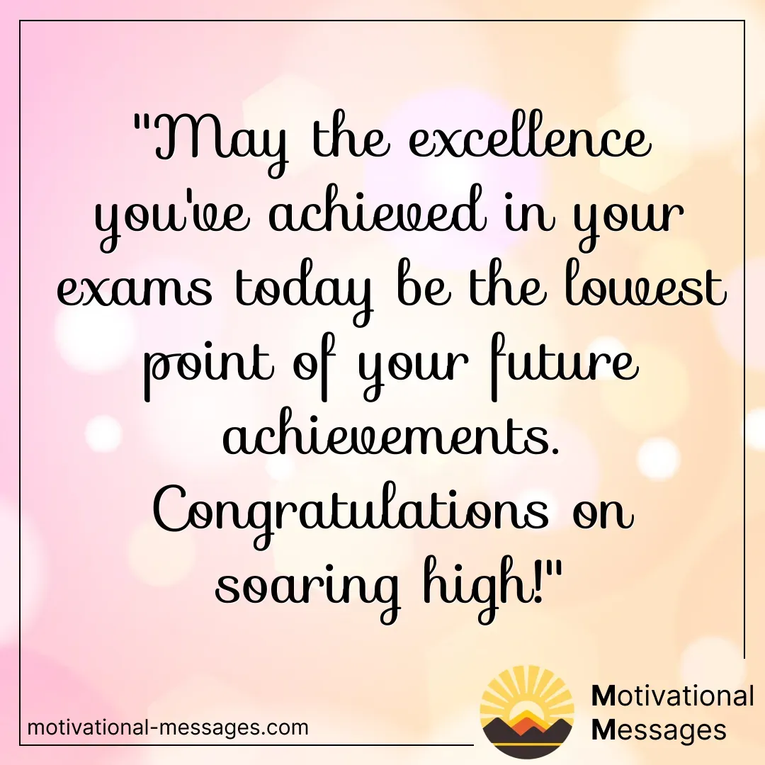 Excellence and Achievements Congratulations Card