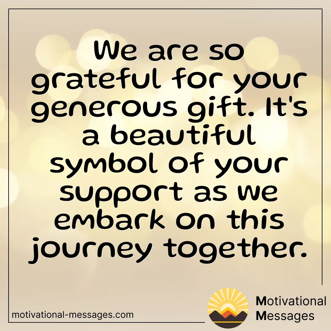Grateful Gift Support Card