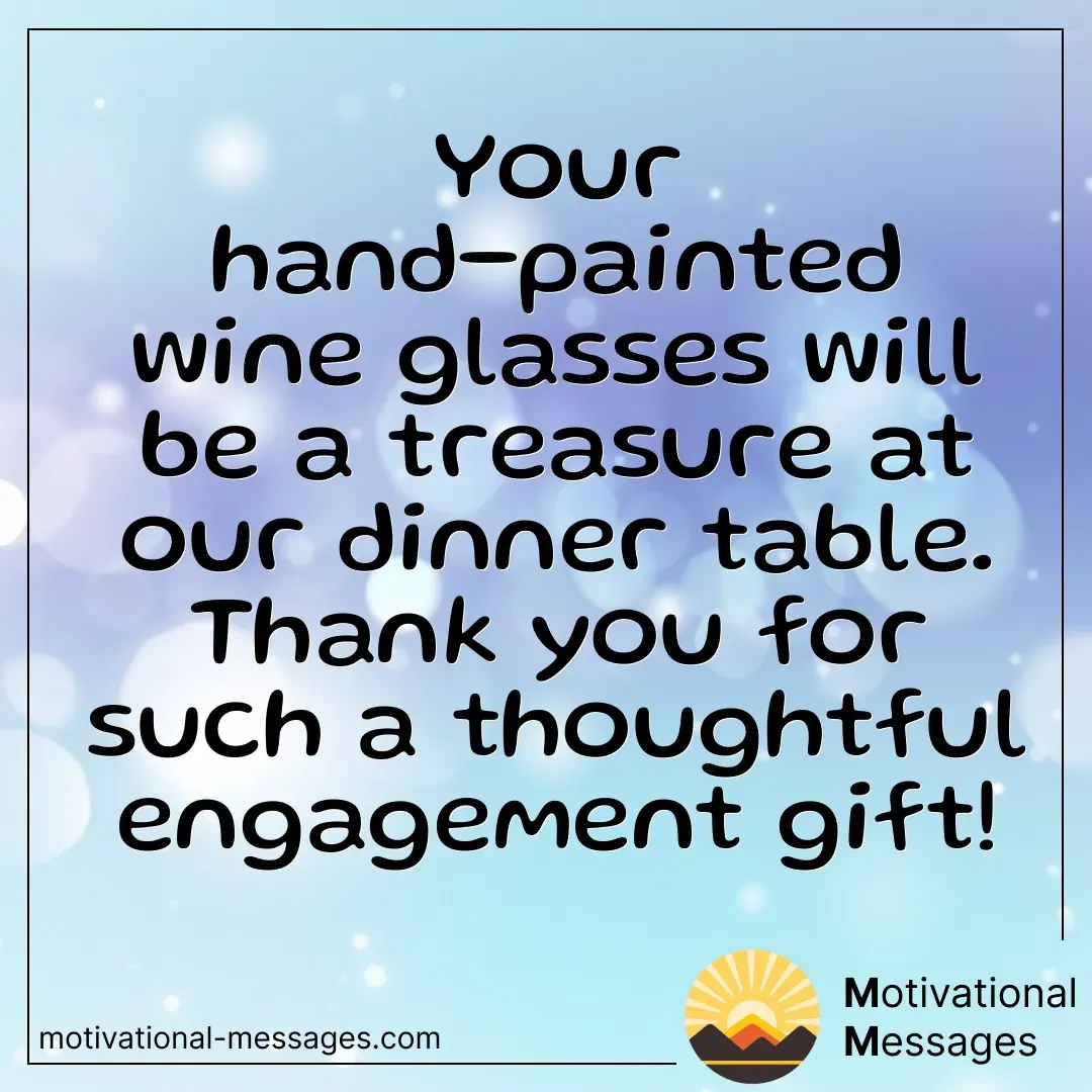 Hand Painted Wine Glasses Treasure Card