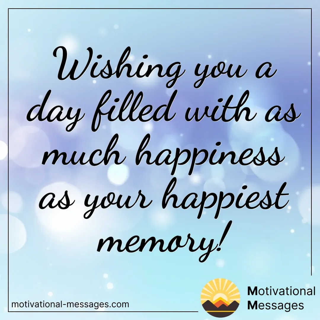 Happiness Memory Blessing Card