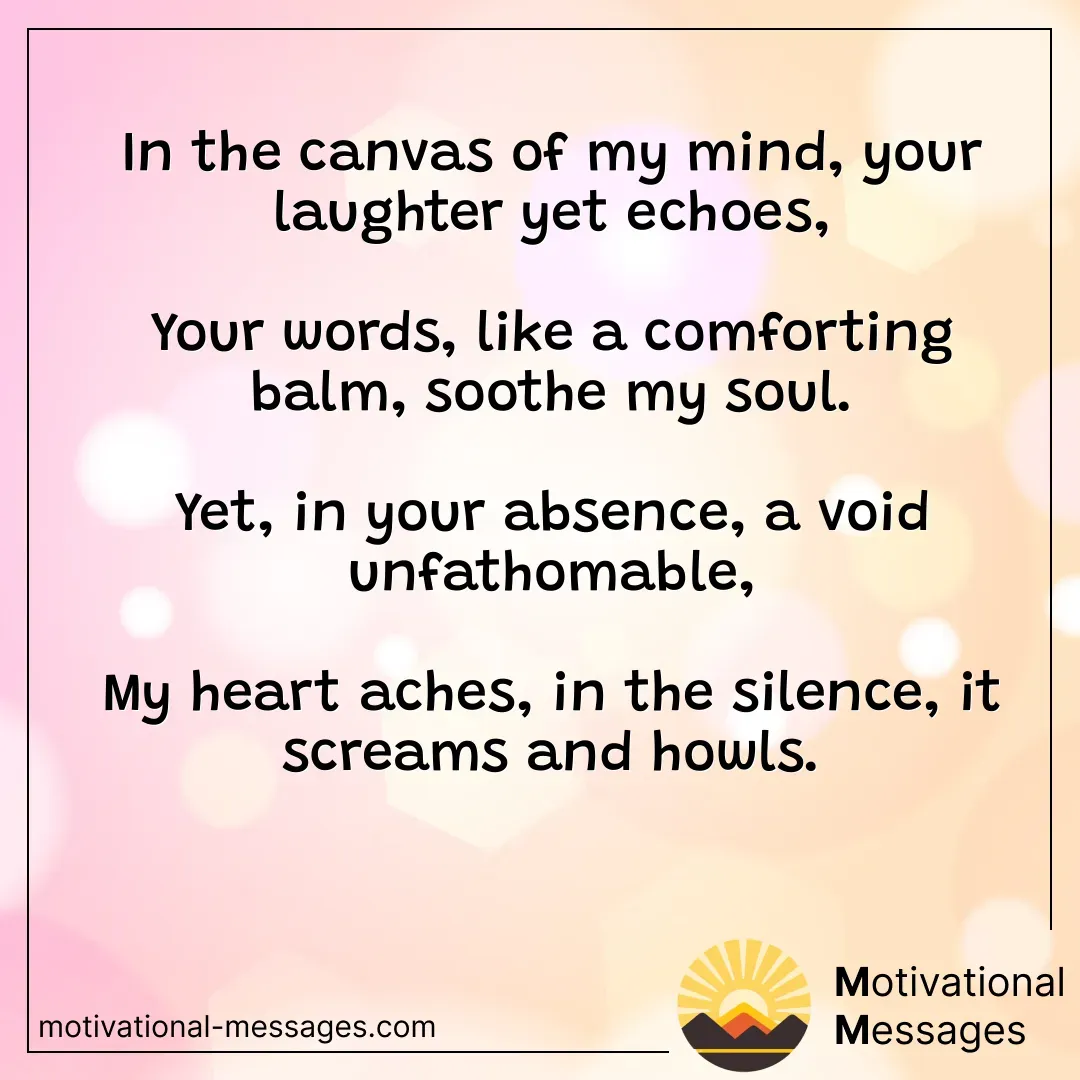 Laughter Echoes Quote Card