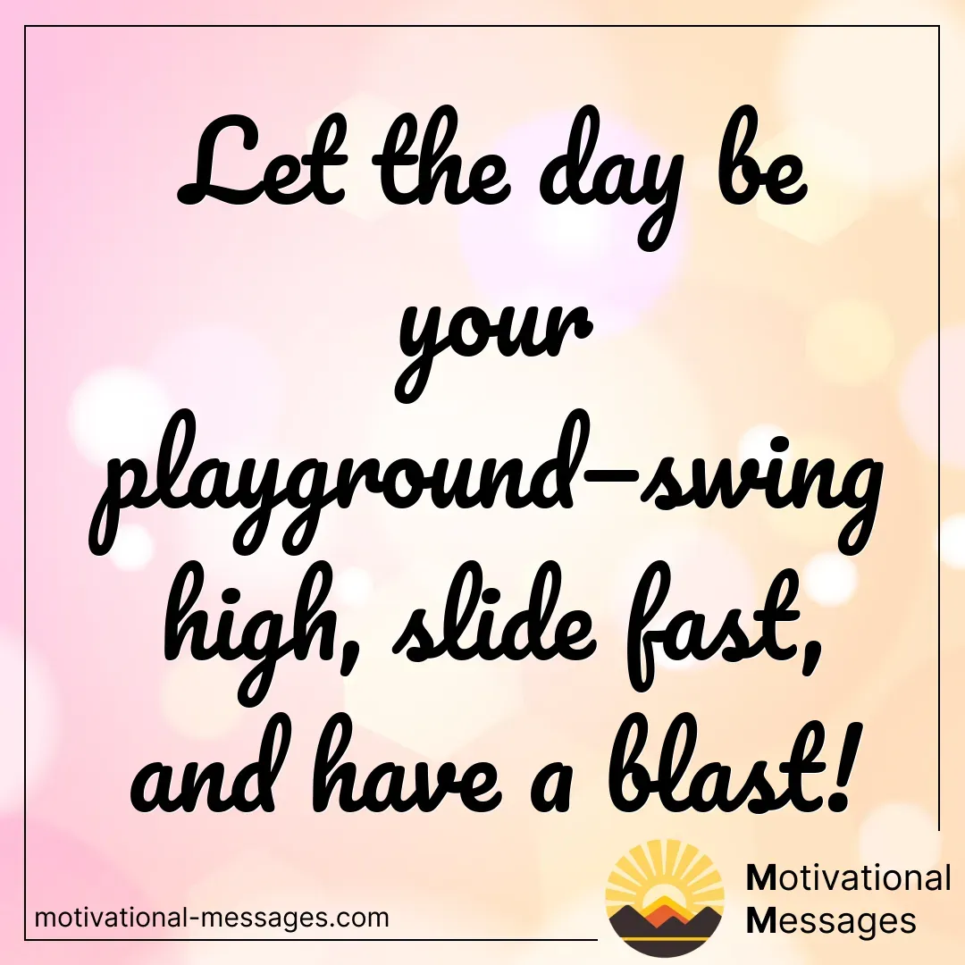 Playground Swing Slide Blast Card
