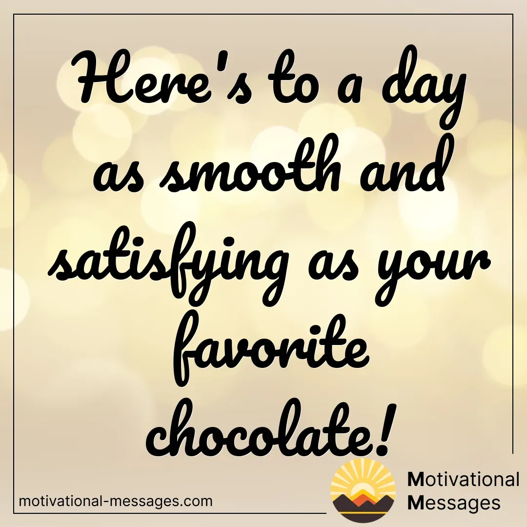 Smooth and Satisfying Chocolate Card