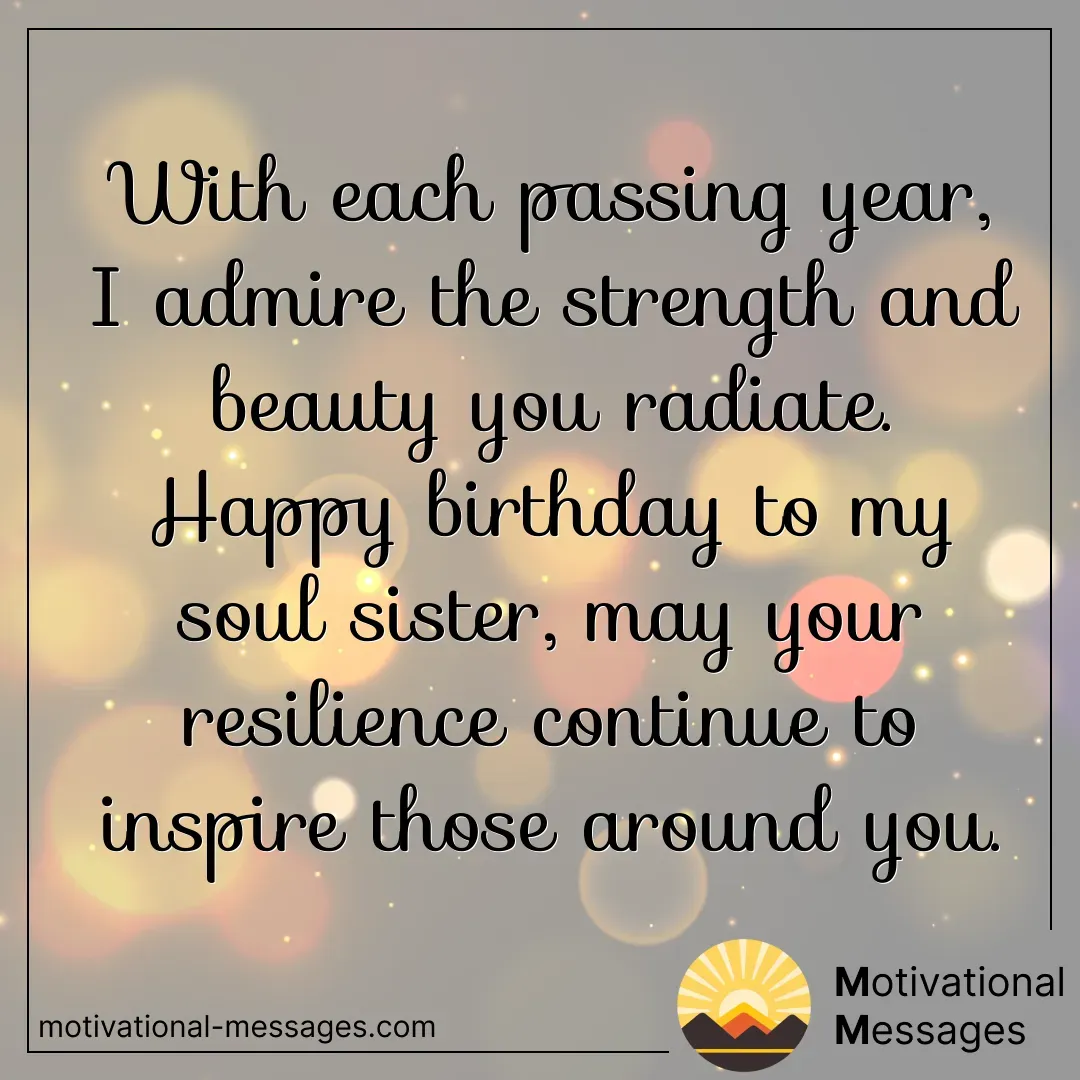 Strength and Beauty Radiate Birthday Card
