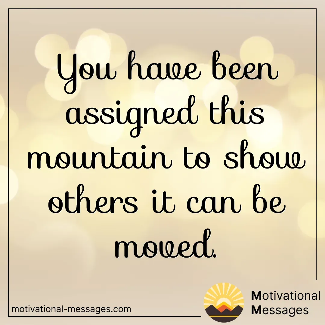 Assigned Mountain Moved Quote Card