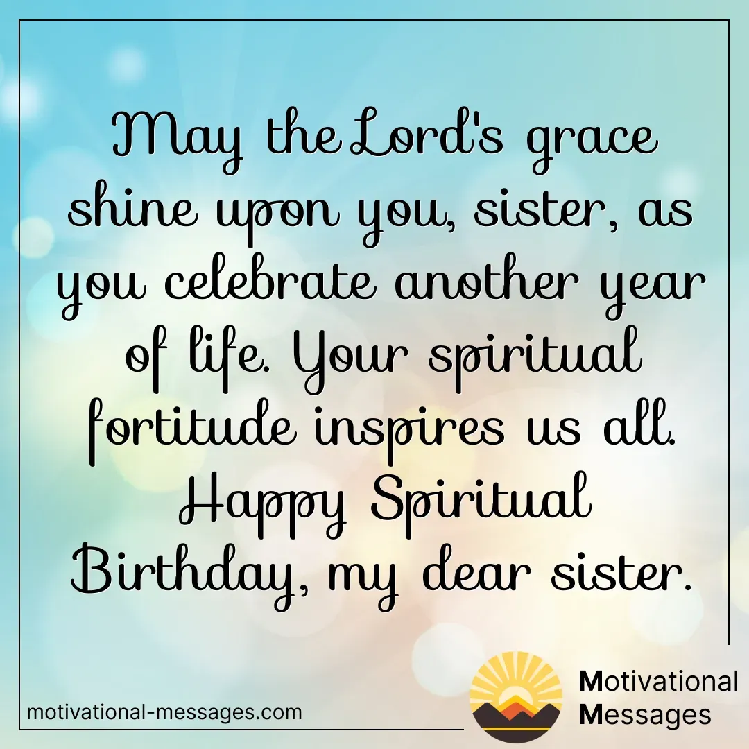 Grace Shine Sister Birthday Card