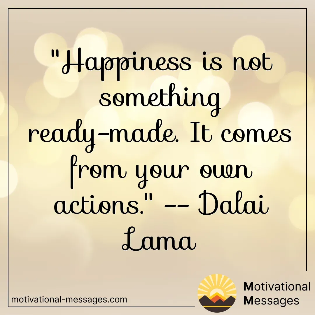 Happiness Actions Quote Card