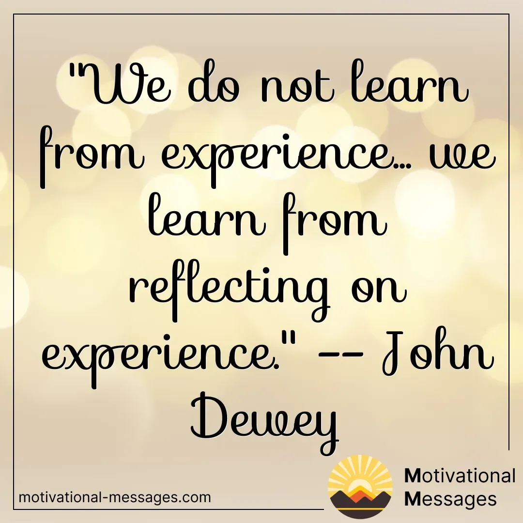 Learn from Experience Quote Card