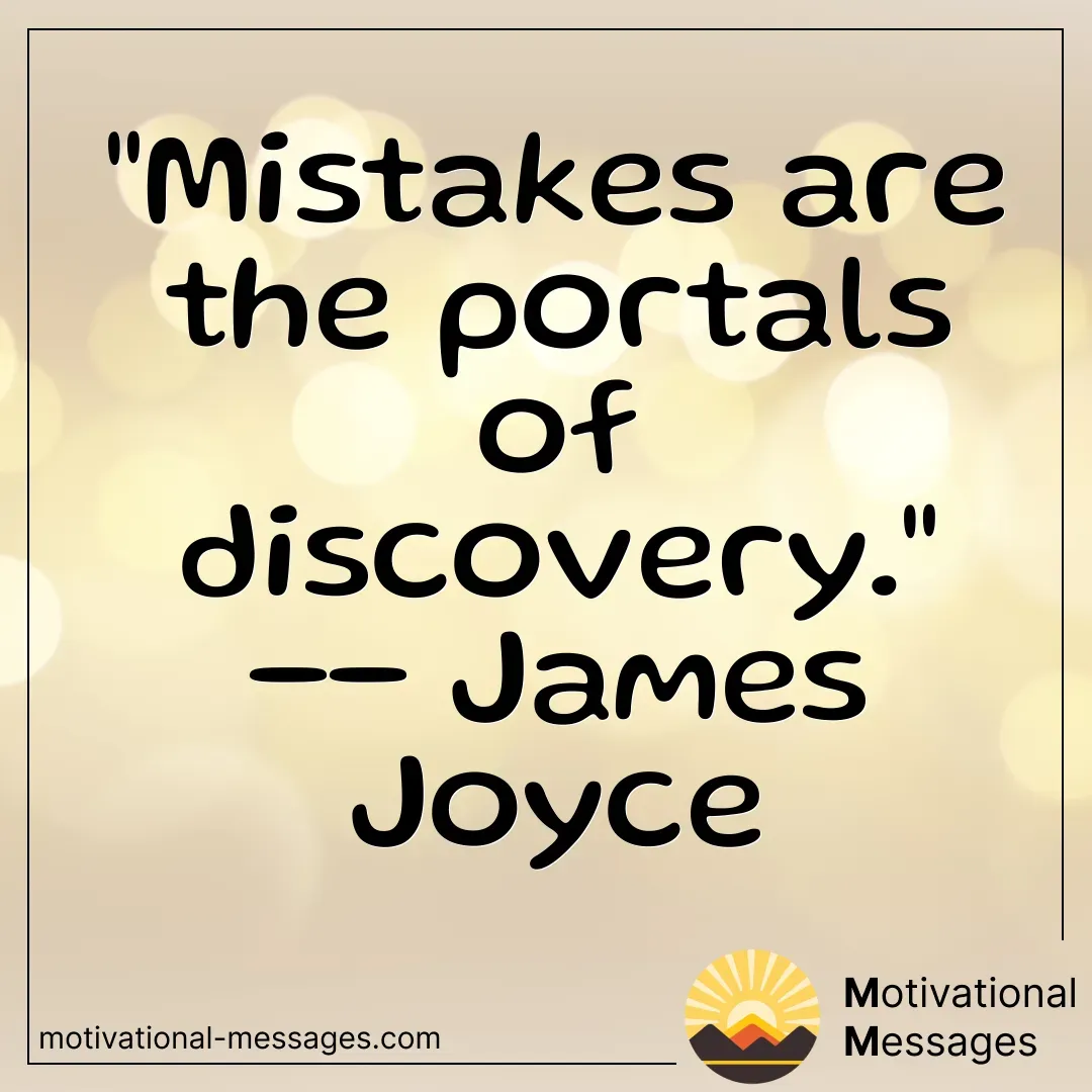 Mistakes and Portals of Discovery Quote Card
