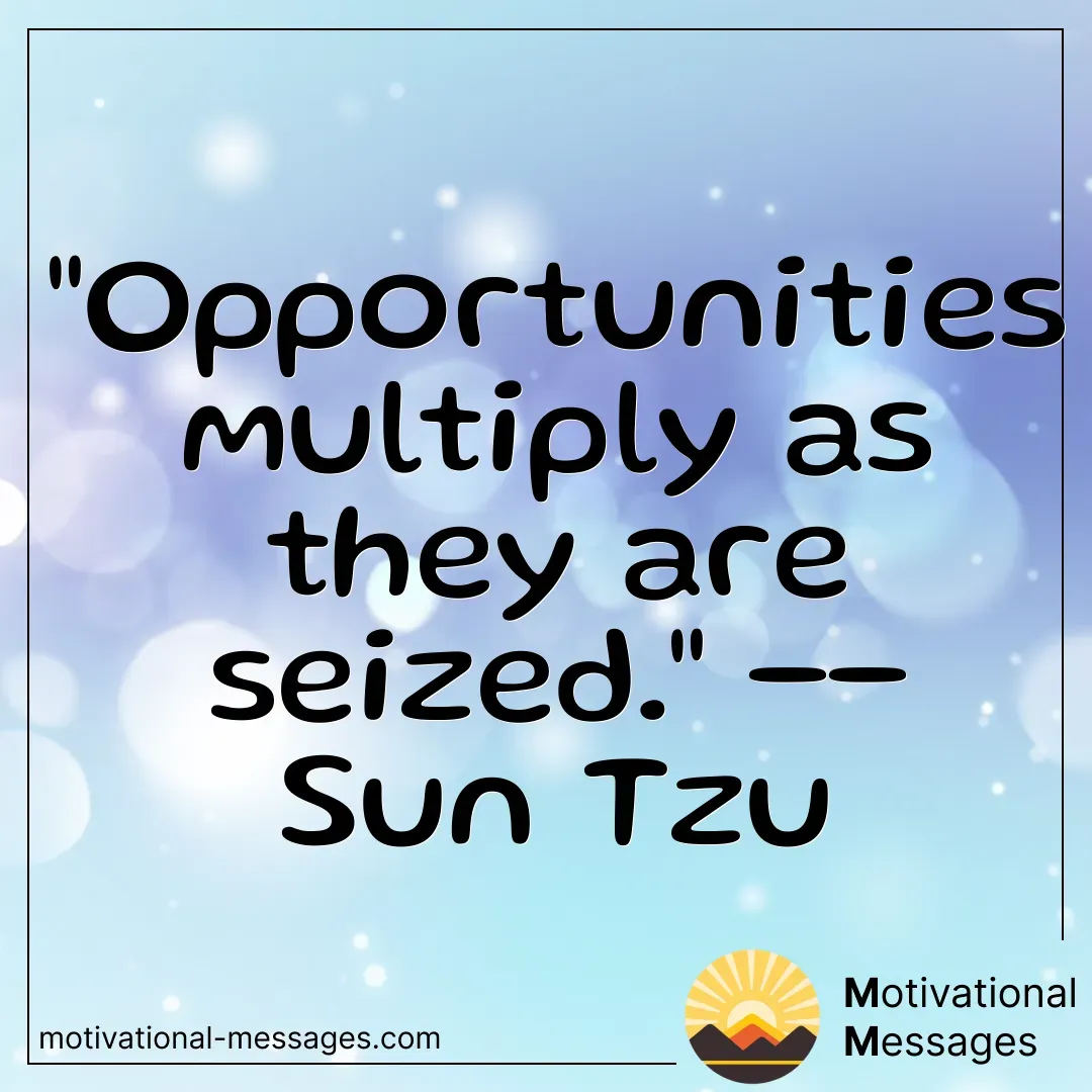 Opportunities Seized Quote Card