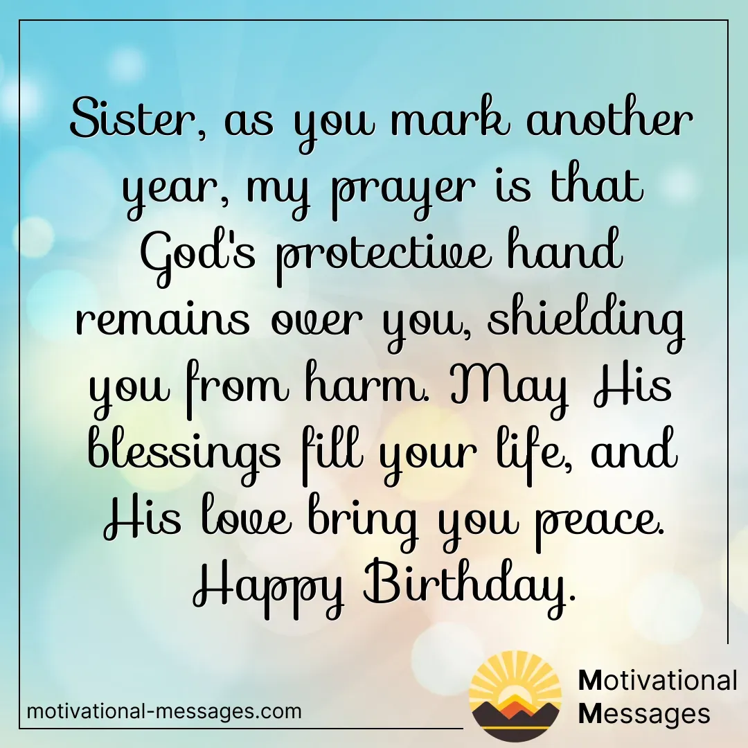 Protective Hand Blessings Birthday Card