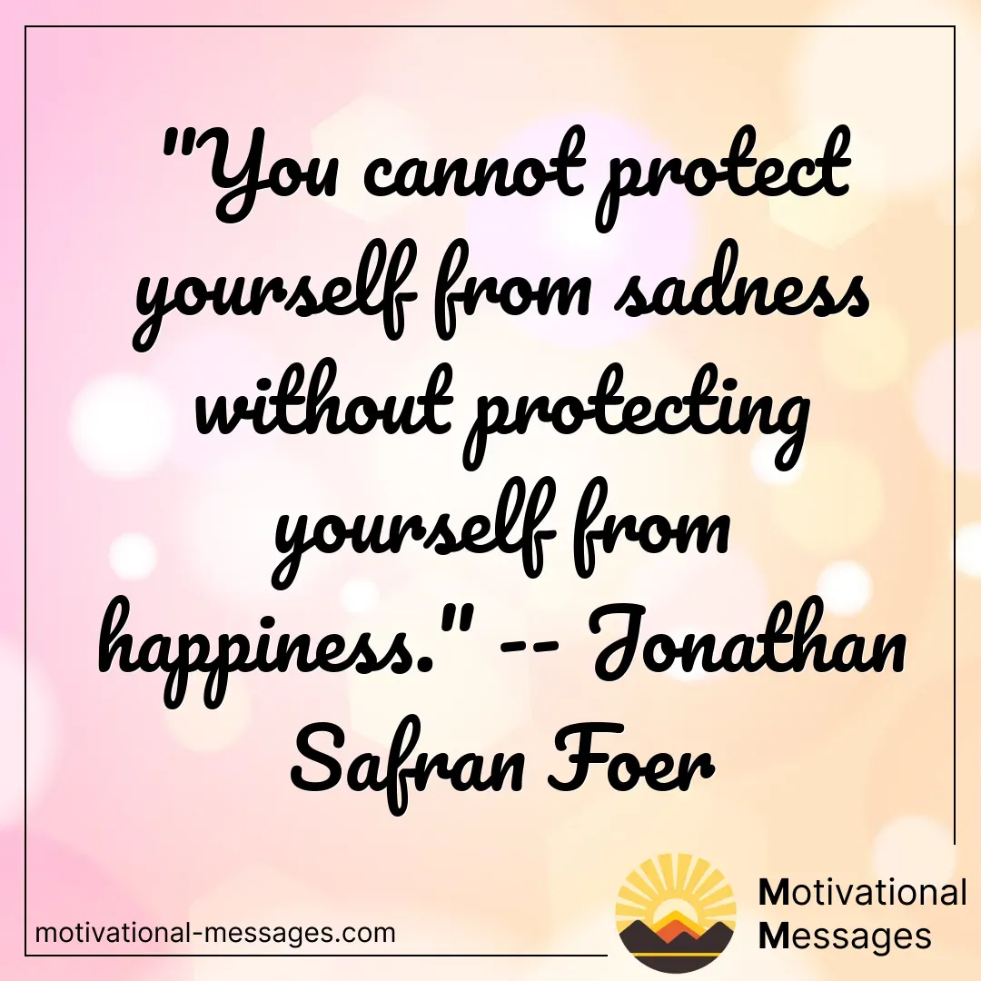 Sadness and Happiness Quote Card