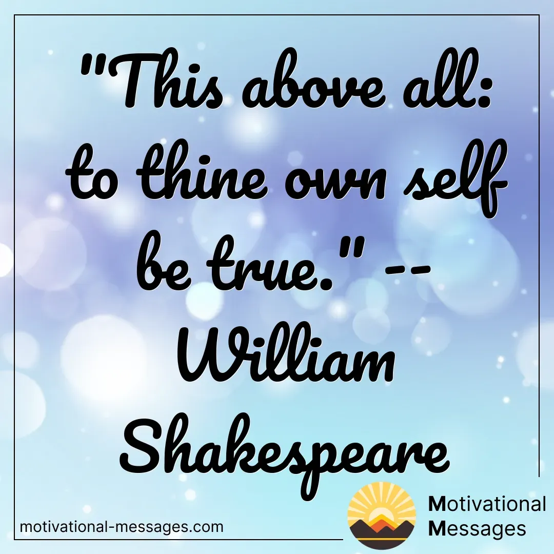 To Thine Own Self Be True card
