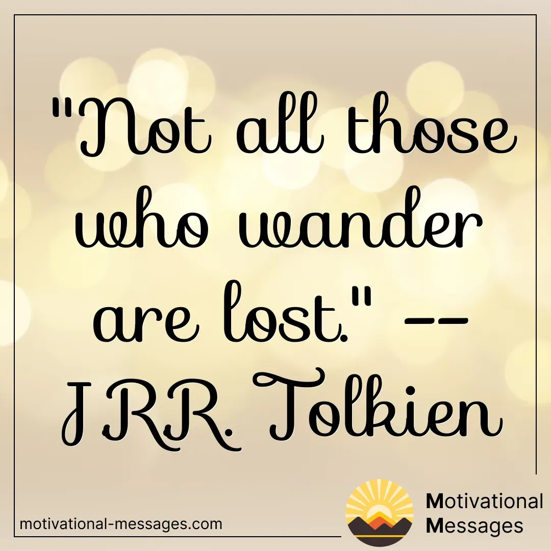 Wander and Lost Quote Card