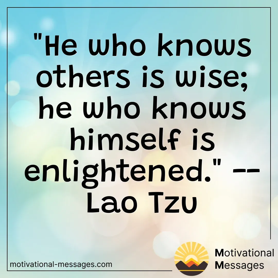 Wisdom and Enlightenment Quote Card by Lao Tzu