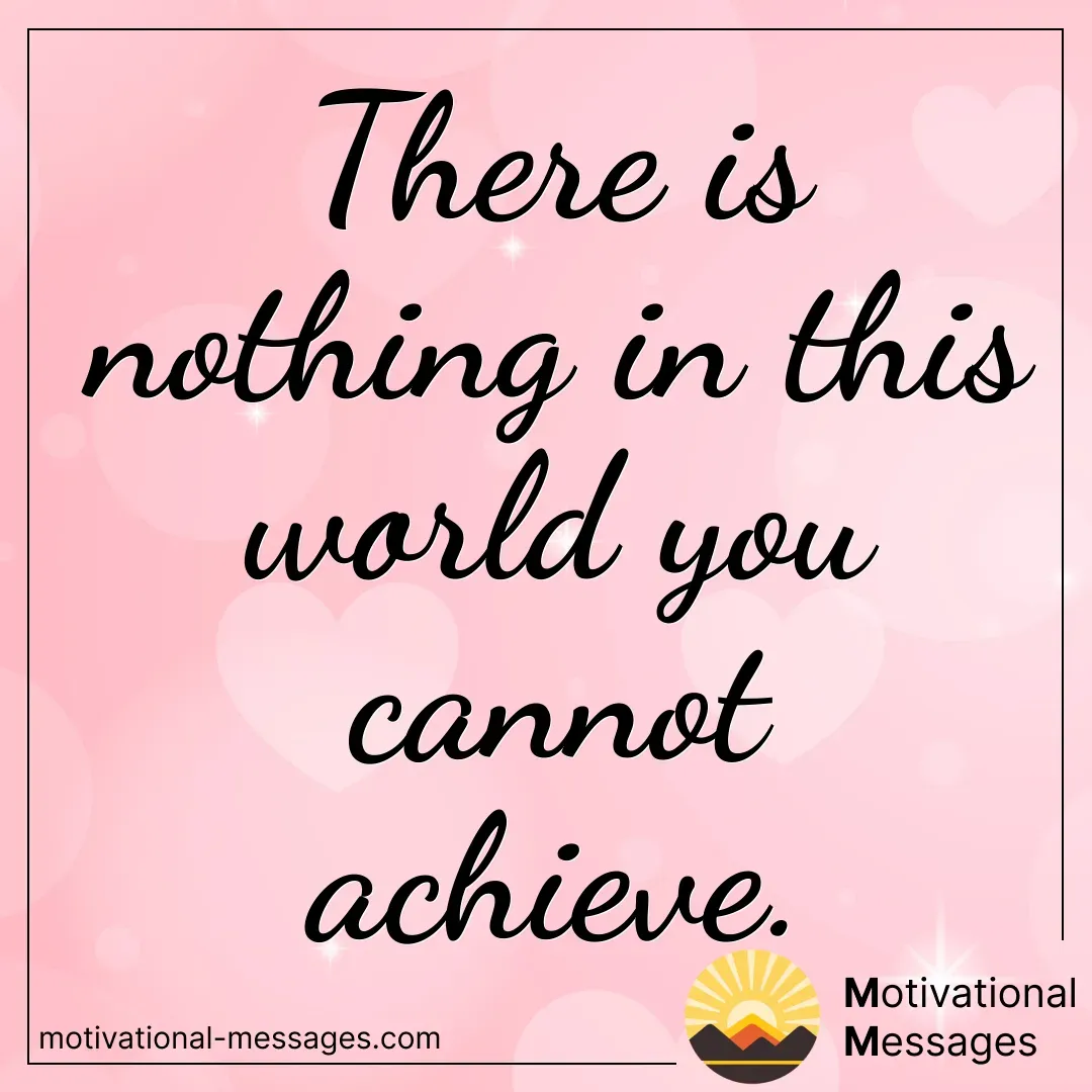 Achieve Anything in the World Card