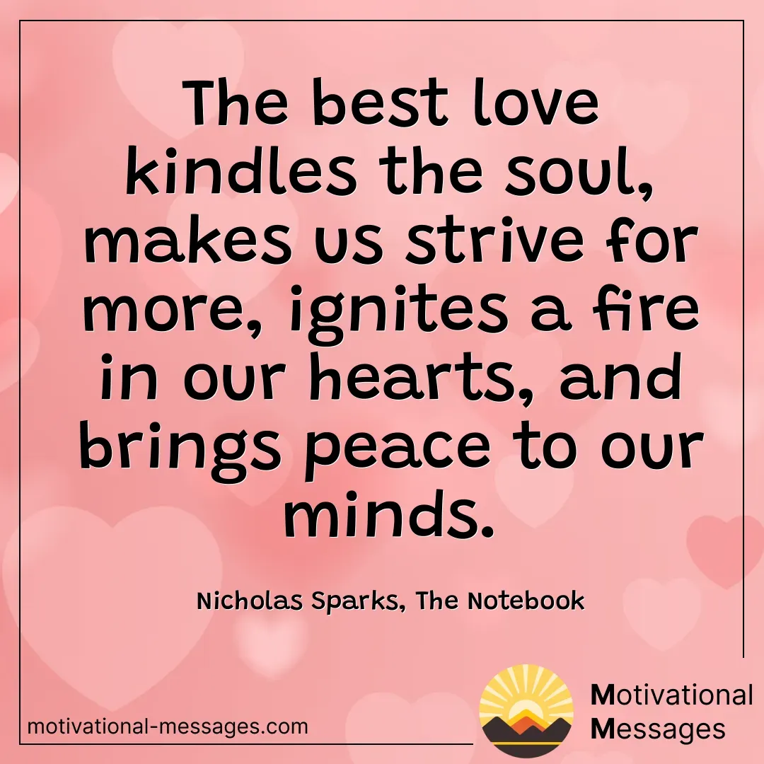 Best Love Kindles the Soul and Ignites a Fire Card