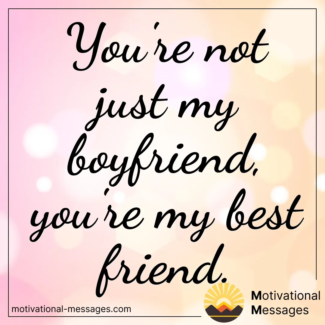Boyfriend and Best Friend Quote Card