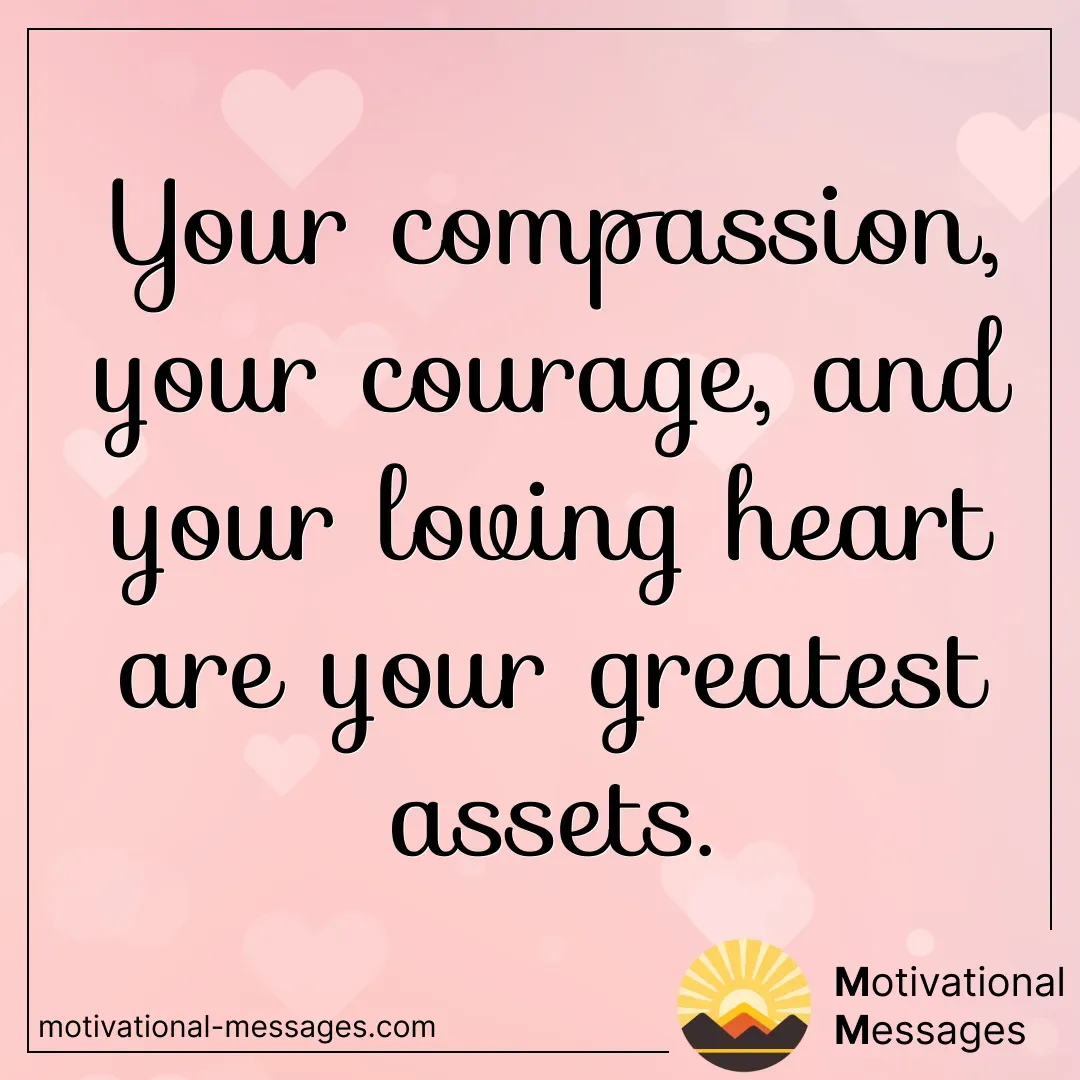Compassion, Courage, and Loving Heart card