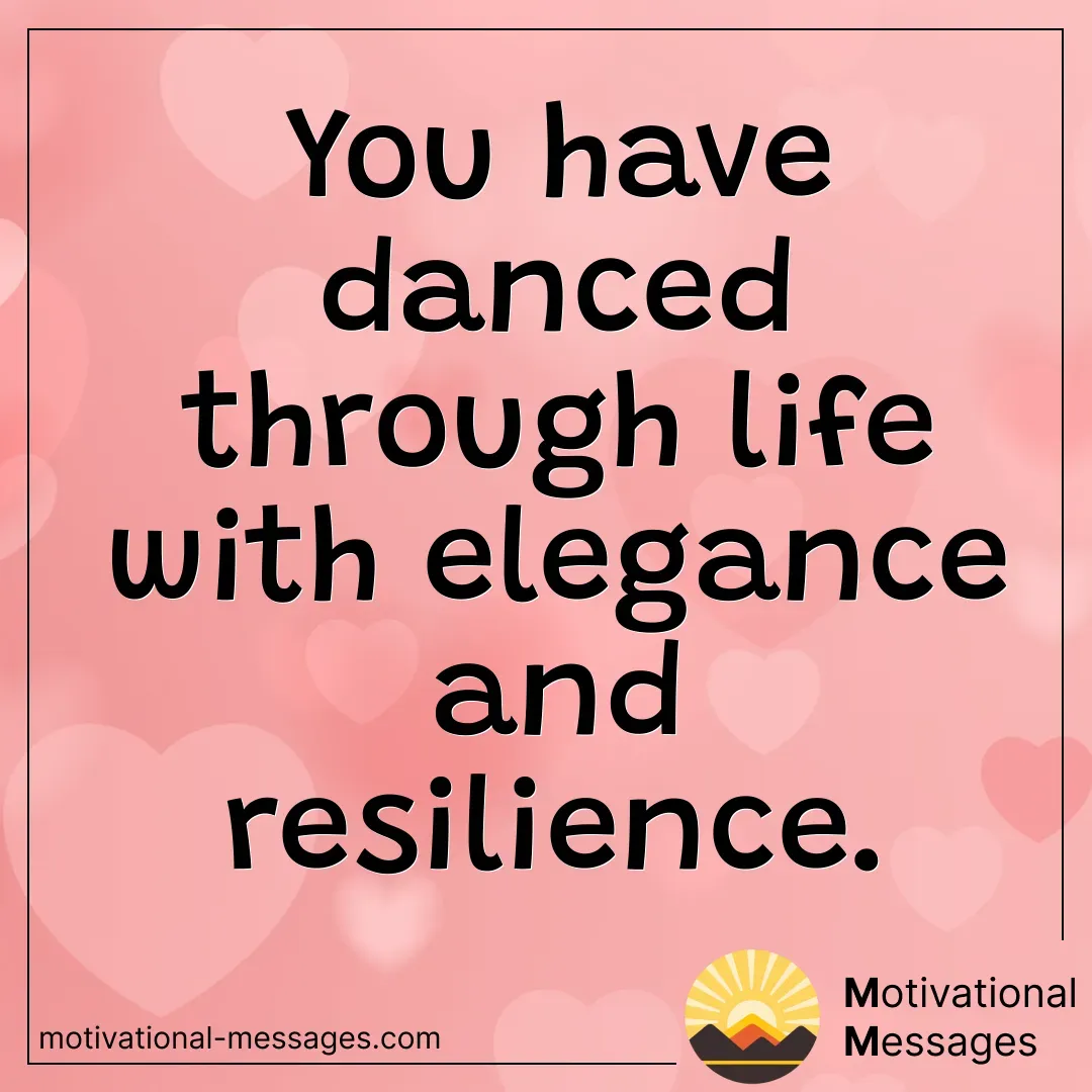 Elegance and Resilience Dance Card