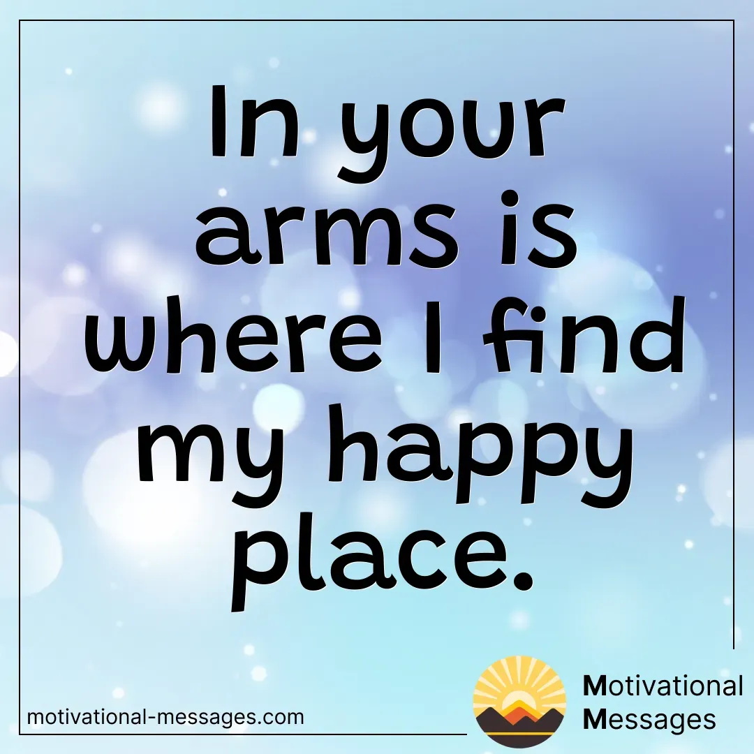 In Your Arms Happy Place Card