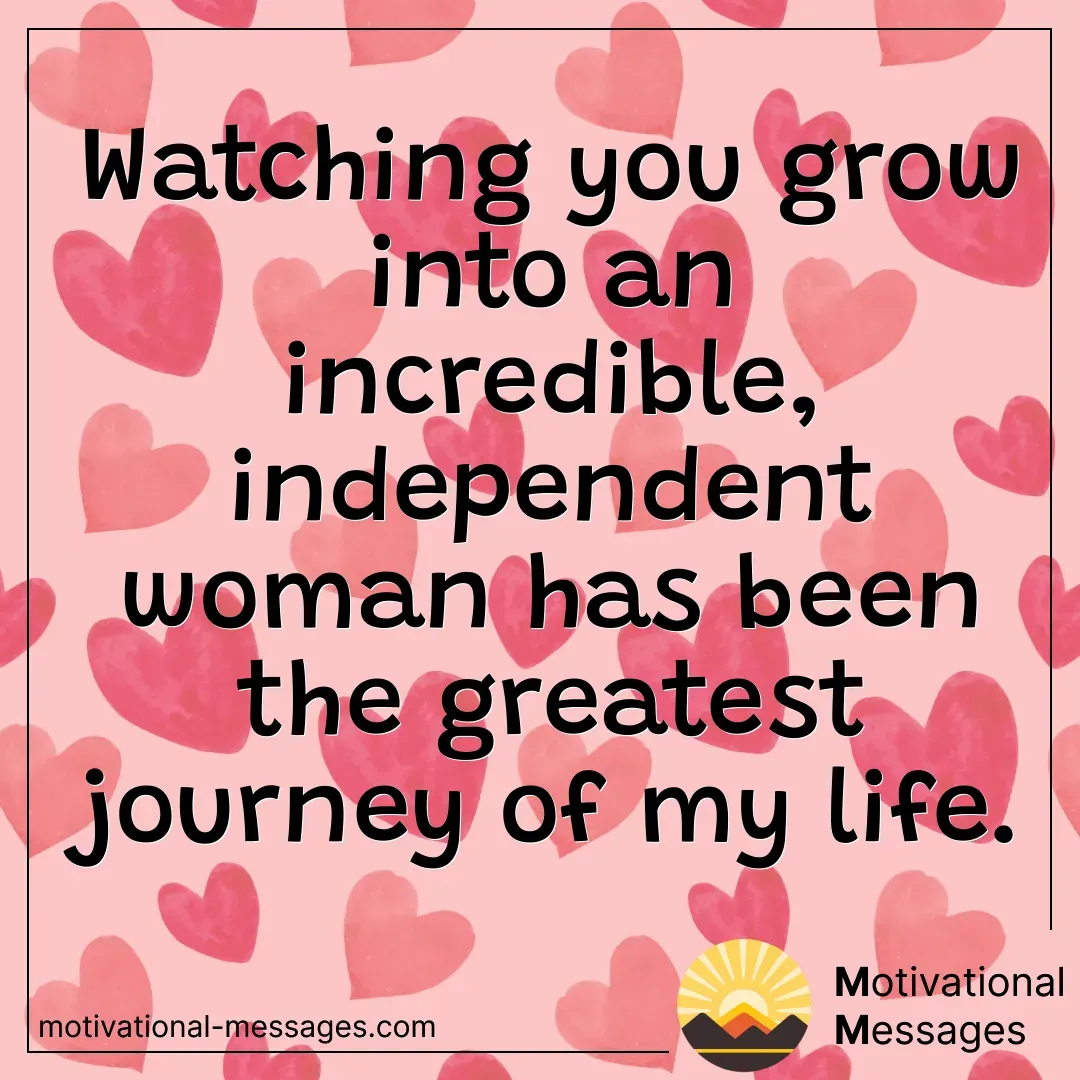 Incredible Independent Woman Quote Card